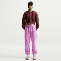 Nike Sportswear Phoenix Fleece женская С высокой Талией оверсайз Sweatpants цвет фиолетовый