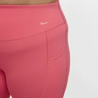 Nike Universa женская Medium-Support С высокой Талией 7/8 лосины с карманами(большие размеры) Pink