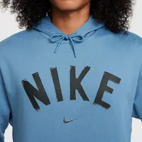 Nike Swoosh мужские Dri-FIT French Terry Pullover Fitness Толстовка с капюшоном синий