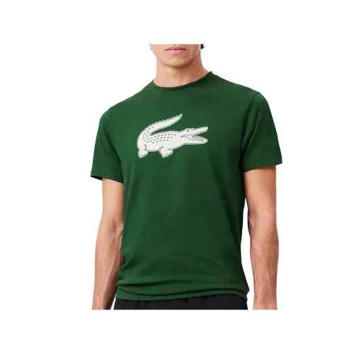 Футболка Lacoste Sport 3D Print Crocodile Breathable Jersey TH2042-YRR - зеленая