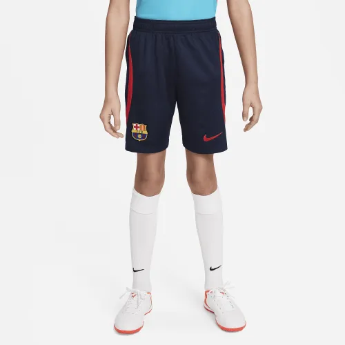 FC Barcelona Strike Big детские Nike Dri-FIT Soccer шорты синий