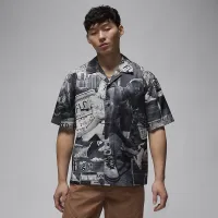 Nike Jordan Essentials мужские Printed Camp Top цвет белый