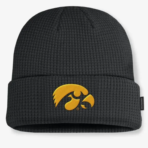 Iowa Hawkeyes Sideline Terra чоловічі Nike College Cuffed Beanie колір чорний