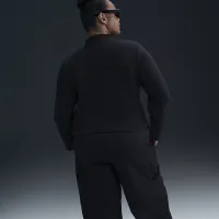 Nike Sportswear Phoenix Plush женская Slim Long-Sleeve Cozy Fleece 1/2-Zip Top (большие размеры) цвет черный