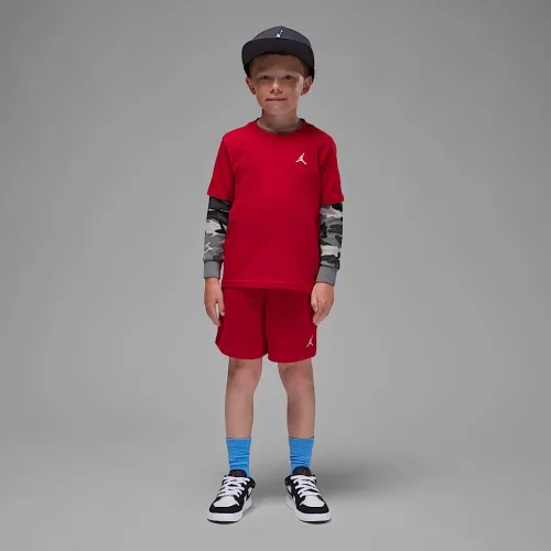 Nike Jordan Brooklyn Essentials Little детские 2-Piece French Terry шорты набор цвет красный