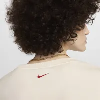 Nike Sportswear Phoenix Fleece жіноча Over-оверсайз Crew-Neck світшот колір коричневий