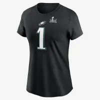 Jalen Hurts Philadelphia Eagles Super Bowl LIX жіноча Nike NFL футболка колір чорний