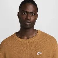 Nike Club чоловічі Crew-Neck Sweater колір коричневий