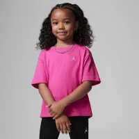 Nike Jordan MJ Brooklyn Essentials Little детские футболка Pink