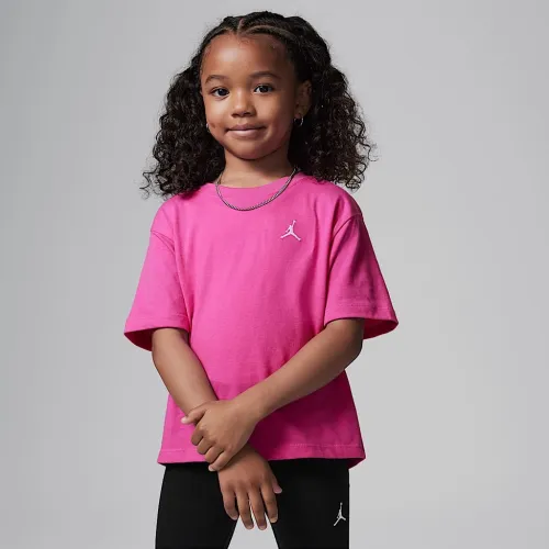 Nike Jordan MJ Brooklyn Essentials Little детские футболка Pink