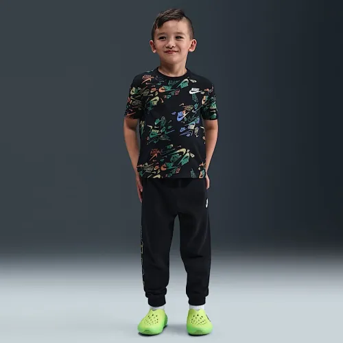 Nike Sportswear Little детские Reveal Printed Tee and Pants набор цвет черный