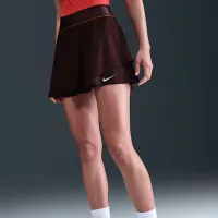 NikeCourt Slam женская Dri-FIT С высокой Талией Tennis юбка цвет красный