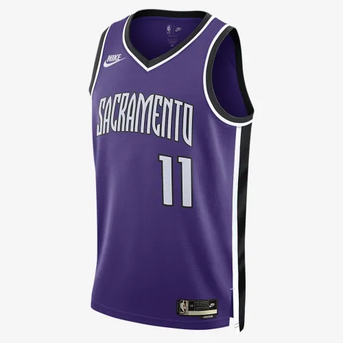 Domantas Sabonis Sacramento Kings 2024/25 Hardwood Classics мужские Nike Dri-FIT NBA Swingman Jersey цвет фиолетовый