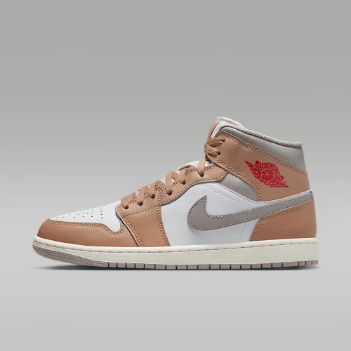 Nike Air Jordan 1 Mid чоловічі Кросівки колір коричневий