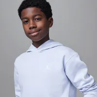 Nike Jordan MJ Brooklyn Big дитячі Fleece Pullover Толстовка з капюшоном колір сірий