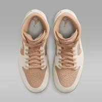 Nike Air Jordan 1 Mid SE женская Кроссовки цвет коричневый