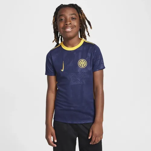 Inter Milan Academy Pro Third Big детские Nike Dri-FIT Soccer Pre-Match Top синий