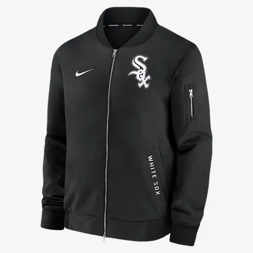 Chicago колір білий Sox Authentic Collection Dugout чоловічі Nike MLB Full-Zip Bomber Куртка колір чорний