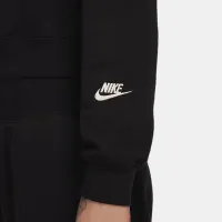 Nike Sportswear Club Fleece женская оверсайз Cropped Толстовка с капюшоном цвет черный