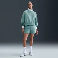 Nike Sportswear Phoenix Fleece жіноча Over-оверсайз Crew-Neck світшот колір зелений