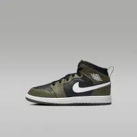 Nike Jordan 1 Mid Little дитячі Кросівки колір чорний