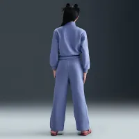 Nike Sportswear Club Fleece Big дитячі (Girls') 1/2-Zip Long-Sleeve Top блакитний