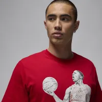 Nike Jordan мужские футболка цвет красный