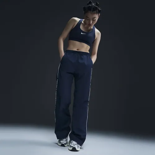Nike Windrunner жіноча З високою талією Woven Open-Hem Pants блакитний