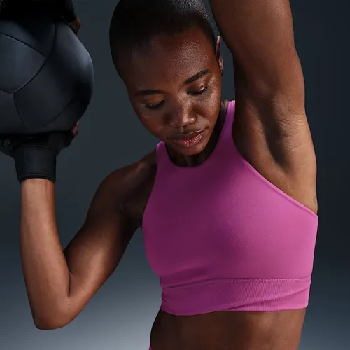 Nike One Twist женская Light-Support Lightly Lined High-Neck Sports Bra цвет фиолетовый