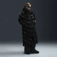 Nike Sportswear Windpuffer женская Therma-FIT Loose Hooded Shine Parka цвет черный