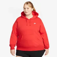 Nike Sportswear Club Fleece жіноча Pullover Толстовка з капюшоном (великі розміри) колір червоний