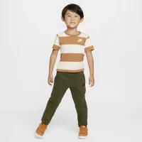 Nike Toddler Rugby Stripe футболка цвет коричневый