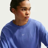 Nike Sportswear женская оверсайз Long-Sleeve футболка синий