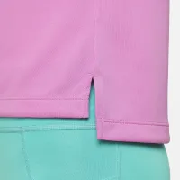Nike Girls' Dri-FIT Long-Sleeve 1/4-Zip Top Pink