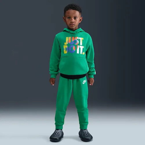 Nike Sportswear Little детские Reveal 2-Piece Pullover Толстовка с капюшоном набор цвет зеленый