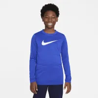 Nike Dri-FIT Legend Big детские (для мальчиков) Long-Sleeve футболка синий