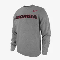 Georgia Club Fleece чоловічі Nike College Crew-Neck світшот колір сірий