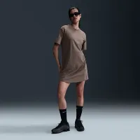 Nike Sportswear Chill Knit женская оверсайз футболка Костюм цвет коричневый