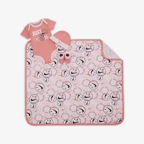 Nike New Baby (0-12M) 4-Piece Blanket комплект Pink