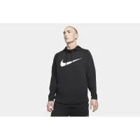 Nike Dry Graphic мужские Dri-FIT Hooded Fitness Pullover цвет черный