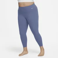 Nike Zenvy жіноча Gentle-Support З високою талією 7/8 лосіни (великі розміри) блакитний