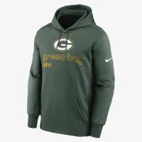цвет зеленый Bay Packers Men’s Nike Therma NFL Pullover Толстовка с капюшоном цвет зеленый