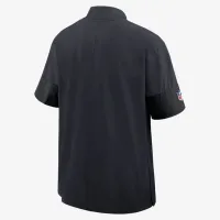 Houston Texans Sideline Coach мужские Nike NFL 1/2-Zip Short-Sleeve Hooded Куртка синий