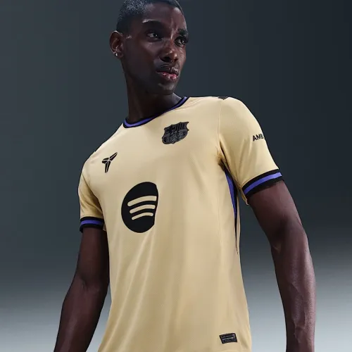 Nike FC Barcelona 2025/26 Stadium Away мужские Kobe Dri-FIT Soccer Replica Jersey цвет коричневый
