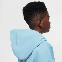 Nike SB Icon Fleece EasyOn Big дитячі оверсайз Pullover Толстовка з капюшоном блакитний