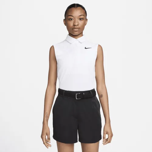 Nike Tour женская Dri-FIT ADV Sleeveless для гольфа Polo цвет белый