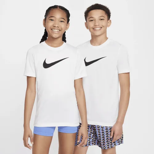 Nike Legend Big дитячі Dri-FIT футболка колір білий