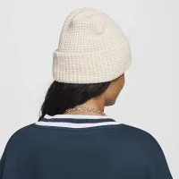 Nike Peak Waffle Knit Beanie колір коричневий