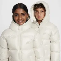 Nike Sportswear Heavyweight Synthetic Fill EasyOn Big дитячі Therma-FIT Repel Loose Hooded Parka колір сірий