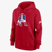 New England Patriots Club женская Nike NFL Pullover Толстовка с капюшоном цвет красный